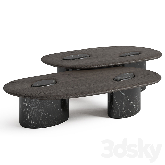 Enne Rita coffee tables 3DS Max Model - thumbnail 4