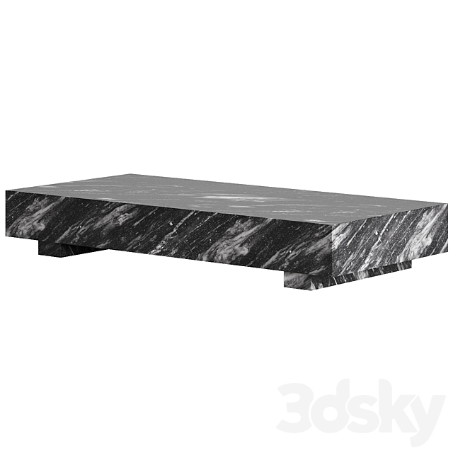 Enyo Gray Marble Coffee Tables By Crate&Barrel 3ds Max - thumbnail 2