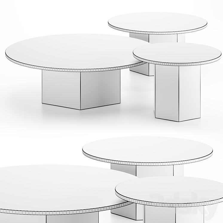 EPIC | Coffee tables by gubi 3DS Max Model - thumbnail 2