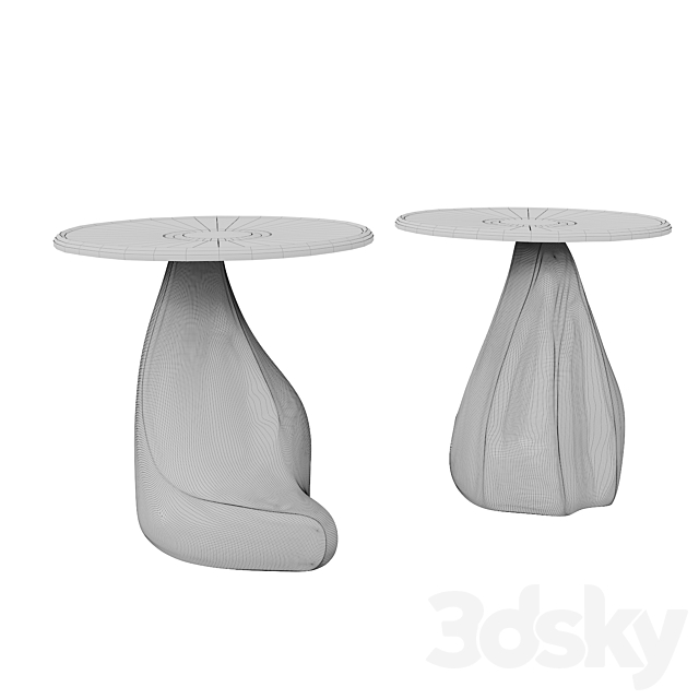 Eric schmitt d’appoint Fuji Table 3DS Max Model - thumbnail 3