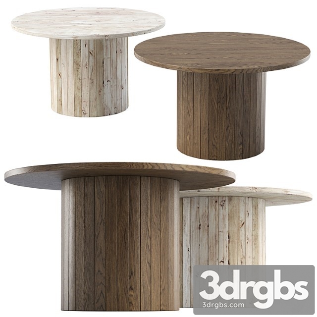 Eric Wooden Round Dining Table By Bpoint Design Dereviannyi Obedennyi Stol 3dsmax Download - thumbnail 1