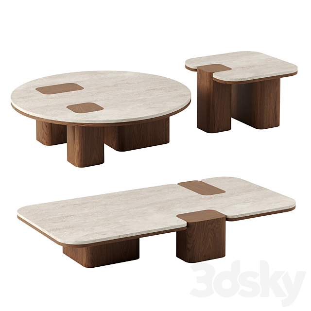 ERICE coffee tables by Carpanese Home 3dsMax Model - thumbnail 1