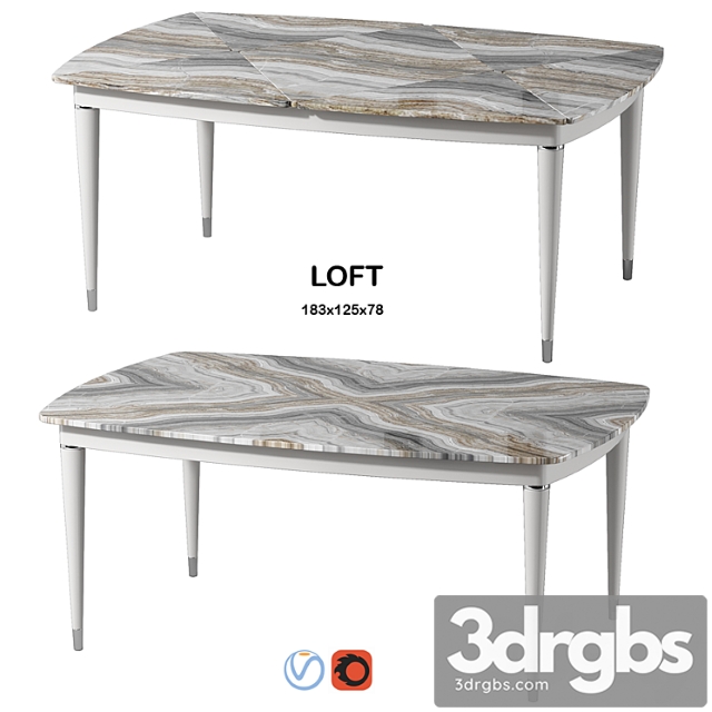 Estetica Loft Table 3dsmax Download - thumbnail 1