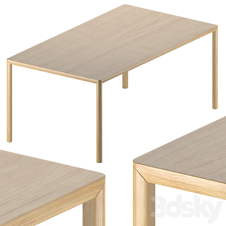 ethnicraft. Air dining table. 3DS Max Model - thumbnail 1