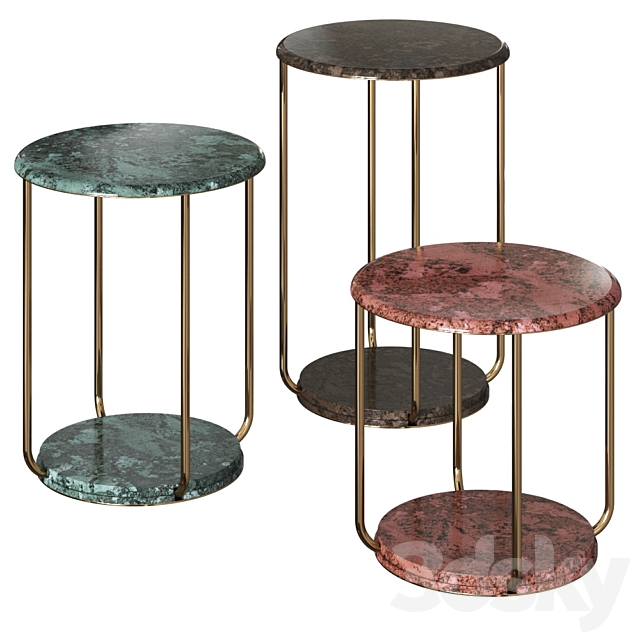 Etro Home Interiors Ambar Side Tables 3DSMax File - thumbnail 1