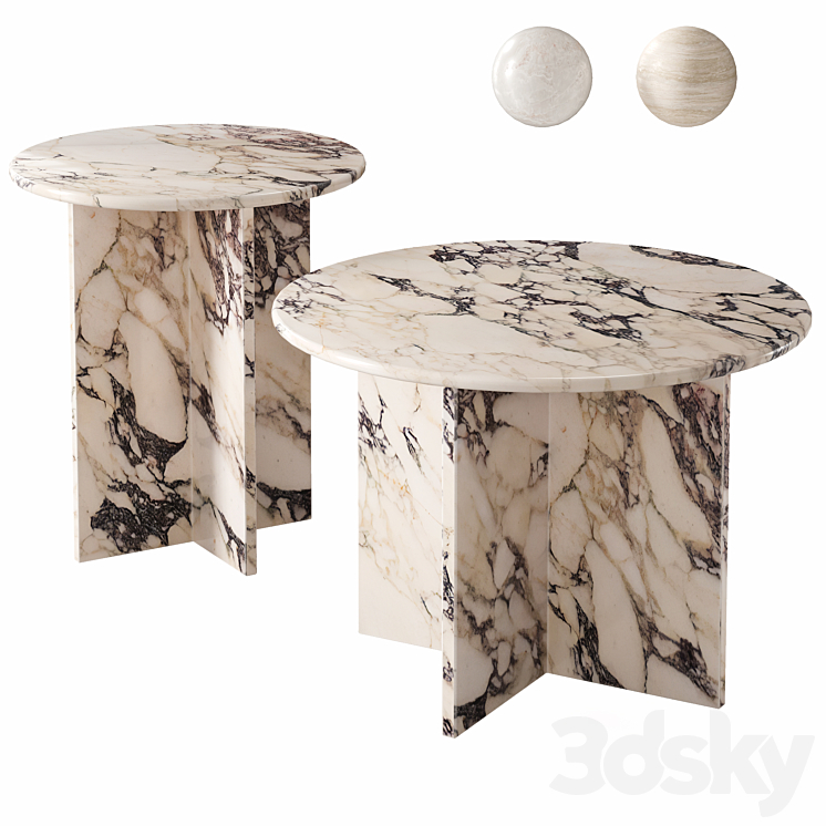 Evapaola Coffee Tables 3DS Max Model - thumbnail 1