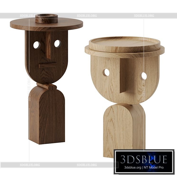 FACES side tables by Sancal 3DS Max - thumbnail 3