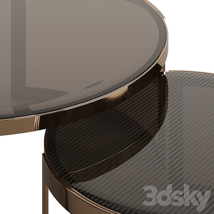 FENDI ANYA GLASS 2021 COFFEE TABLE 3DS Max Model - thumbnail 2