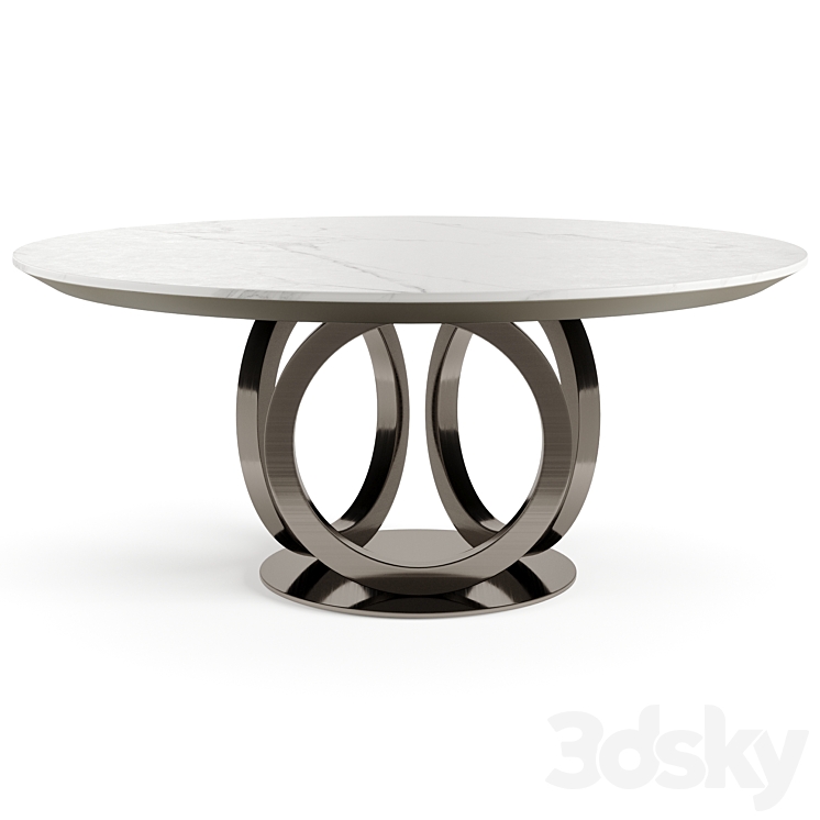 FENDI CASA GALILEO MARBLE DINING TABLE 3DS Max Model - thumbnail 2