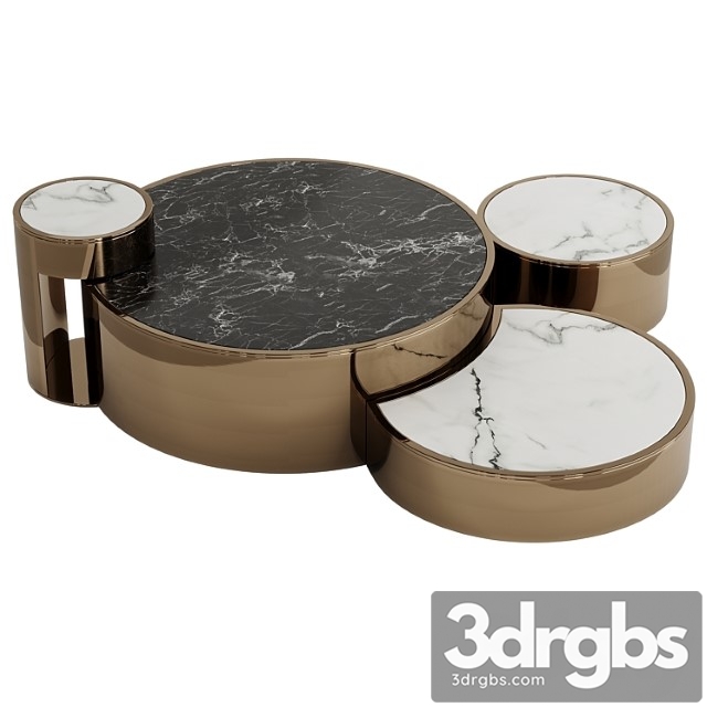 Fendi constellation & constellation marble coffee table - thumbnail 1