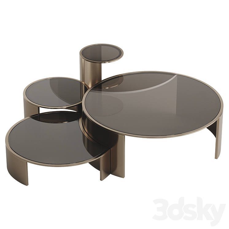 FENDI CONSTELLATION LITE COFFEE TABLE 3DS Max Model - thumbnail 1