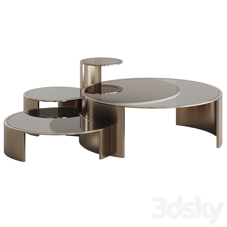 FENDI CONSTELLATION LITE COFFEE TABLE 3DS Max Model - thumbnail 2