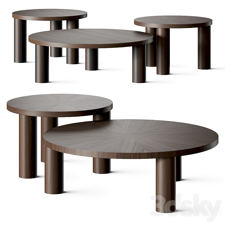 Ferm Living Post Coffee Tables 3DS Max Model - thumbnail 1