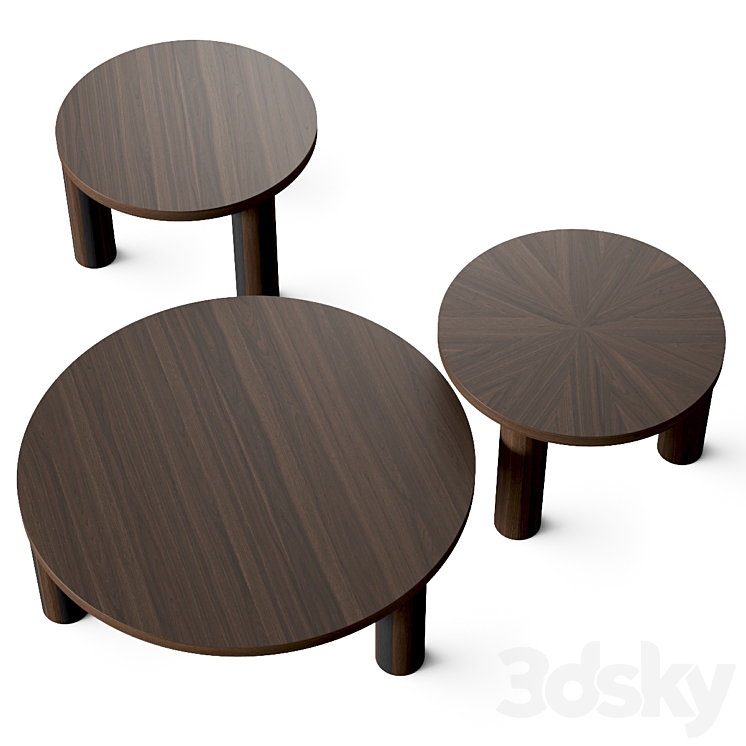 Ferm Living Post Coffee Tables 3DS Max - thumbnail 2