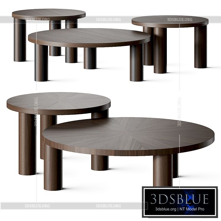 Ferm Living Post Coffee Tables 3DS Max - thumbnail 3