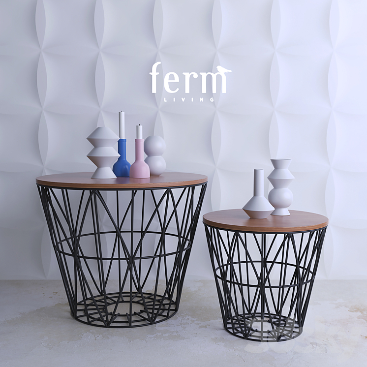 ferm_LIVING_baskets 3DS Max - thumbnail 1