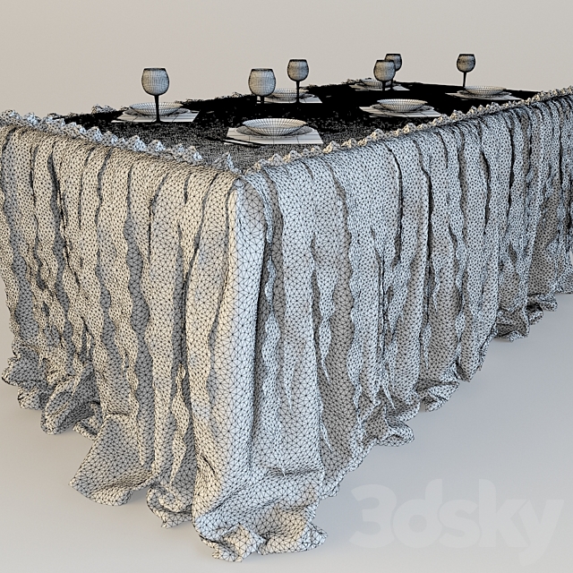 Festive table 3DSMax File - thumbnail 2