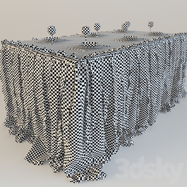 Festive table 3DSMax File - thumbnail 3