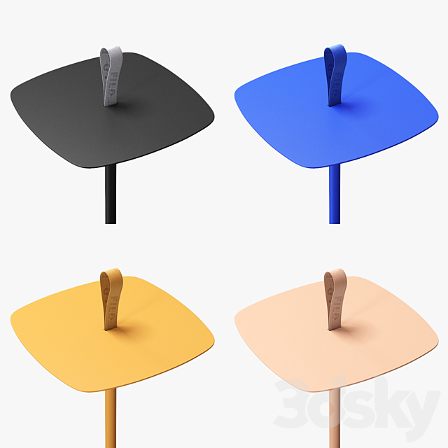 Fild BLT side table 3DS Max Model - thumbnail 4