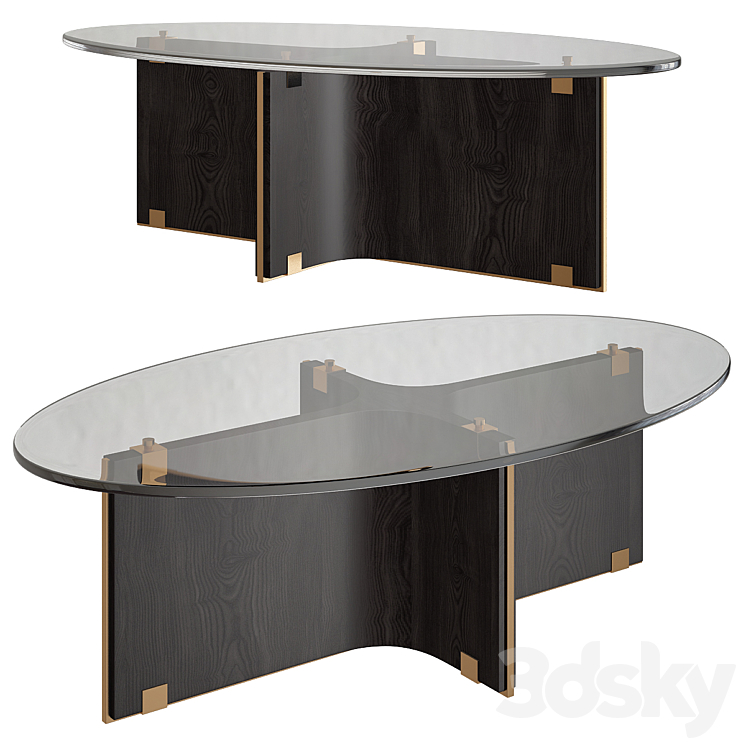 FILICUDI TALL COFFEE TABLE 3DS Max Model - thumbnail 1