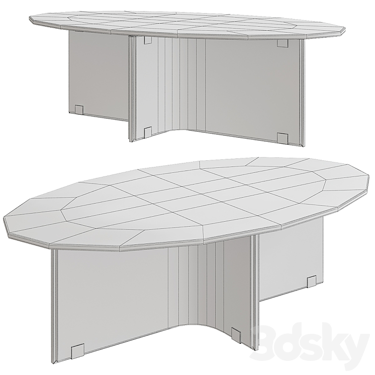 FILICUDI TALL COFFEE TABLE 3DS Max Model - thumbnail 2