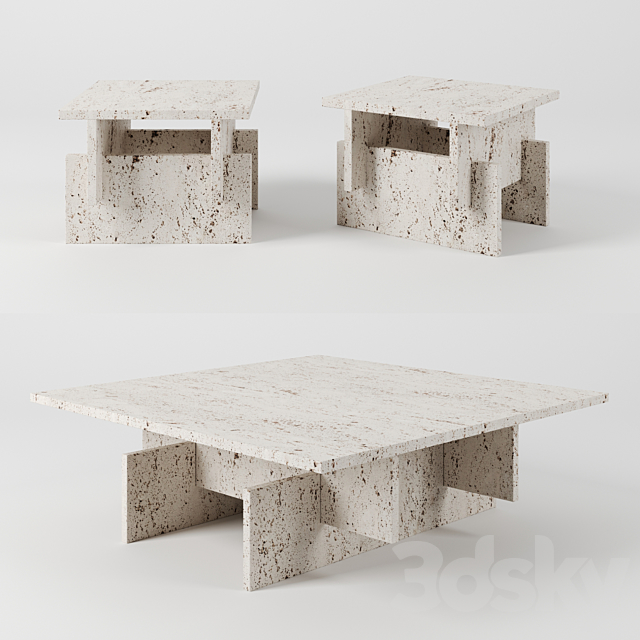 Fit tables by aparentment 3DS Max Model - thumbnail 2