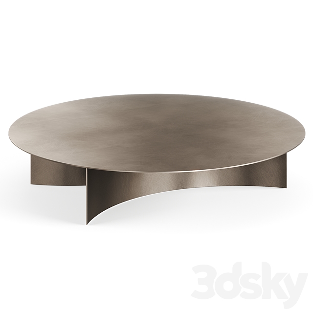 Flou Pierre 2021 Brush Oxide Coffee Table 3DS Max Model - thumbnail 3