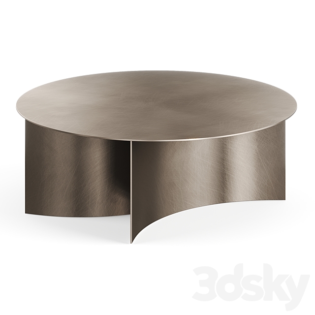 Flou Pierre 2021 Brush Oxide Coffee Table 3DS Max Model - thumbnail 4