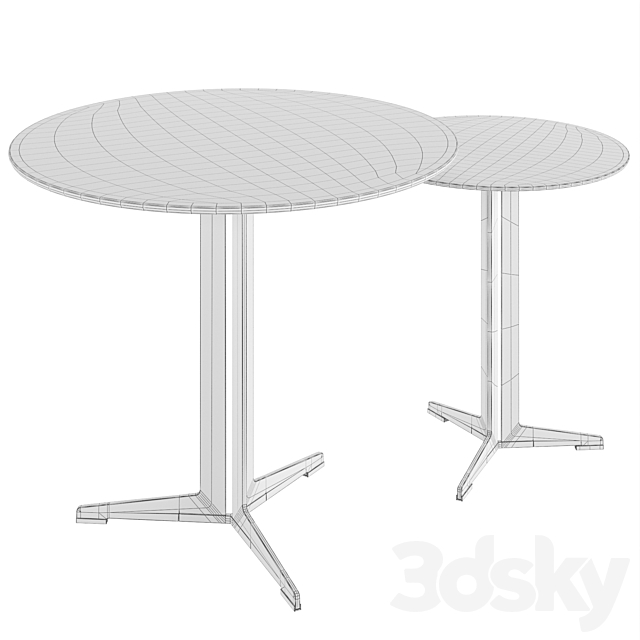 Fly outdoor table 3ds Max - thumbnail 3