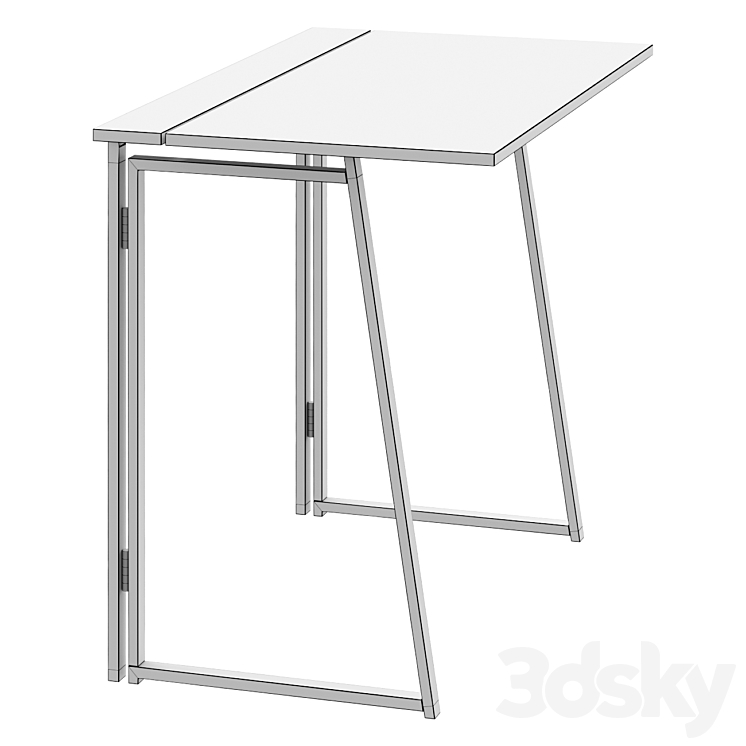 Folding table Skandi #80393244 3DS Max Model - thumbnail 2