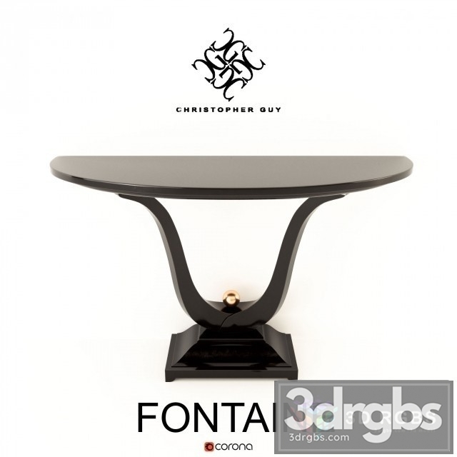 Fontana Table 3dsmax Download - thumbnail 1