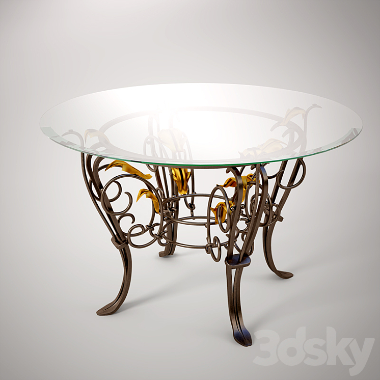 Forged table. 3DS Max - thumbnail 1