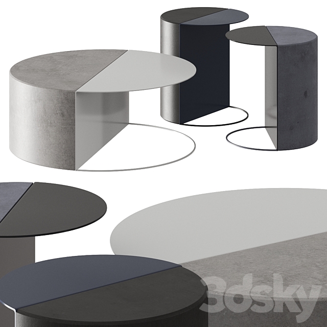 Forma & Cemento Normann Side & Coffee Tables 3DSMax File - thumbnail 1