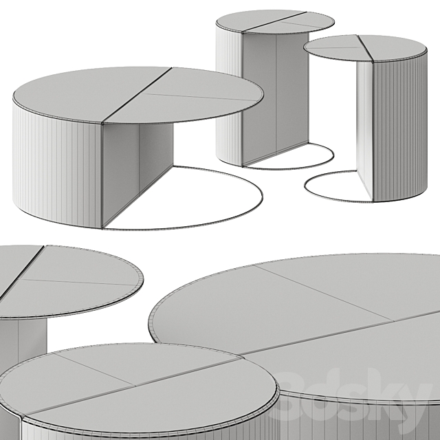 Forma & Cemento Normann Side & Coffee Tables 3DSMax File - thumbnail 2