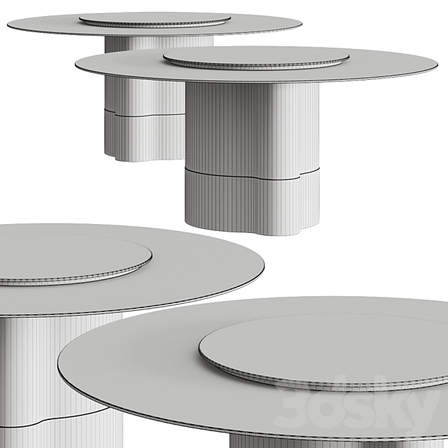 Formitalia Marygold Round Dining Table 3DSMax File - thumbnail 3