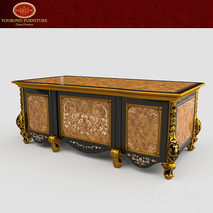 Foshan Youbond Furniture Co. Ltd. Desk Table 3DS Max - thumbnail 1