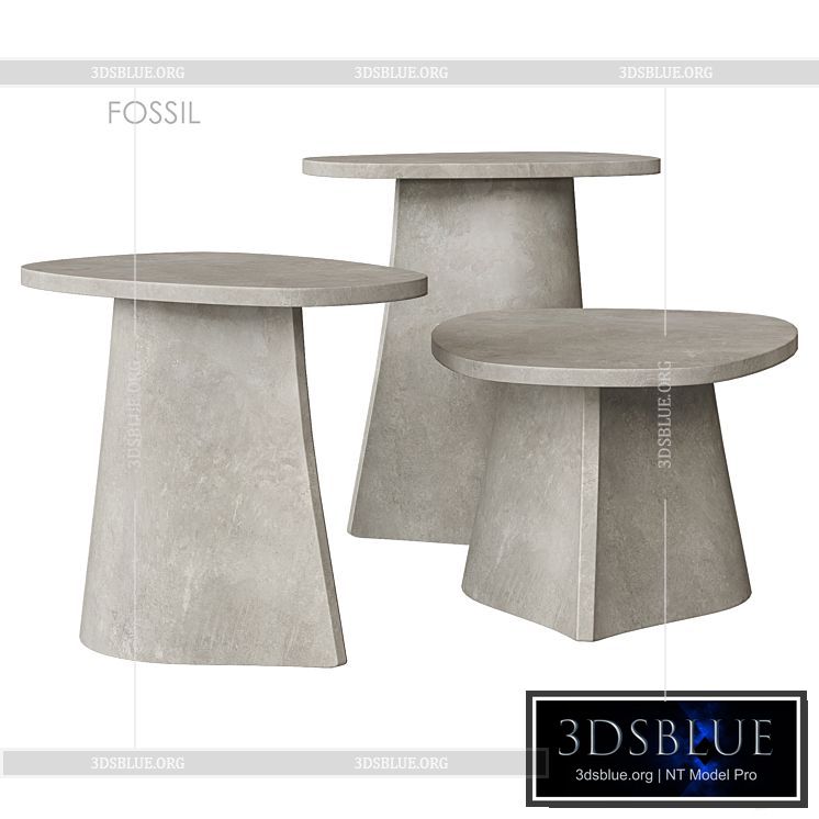 FOSSIL Table MDF Italia 3DS Max - thumbnail 3