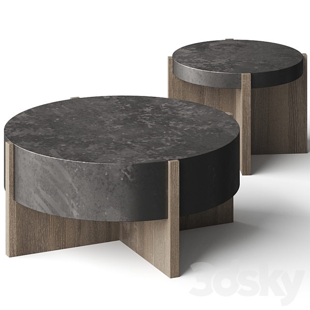 Four Hands Bingham Coffee Tables 3DS Max Model - thumbnail 1