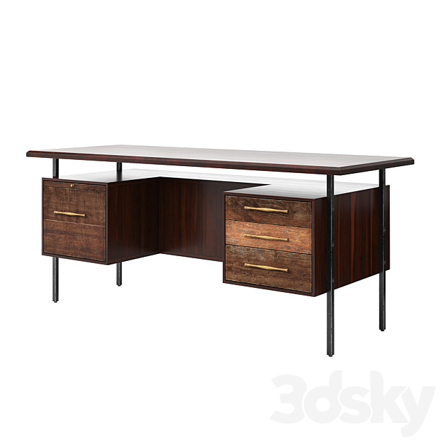 Four hands lauren desk 3DSMax File - thumbnail 1