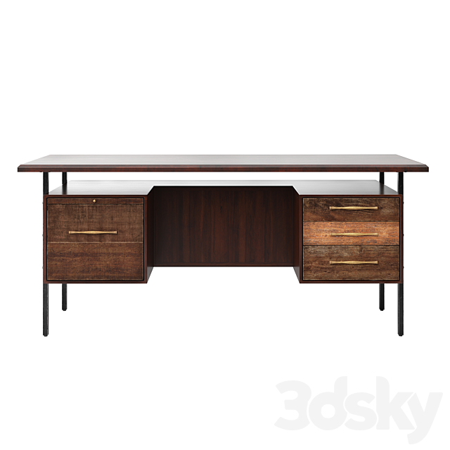 Four hands lauren desk 3DSMax File - thumbnail 2