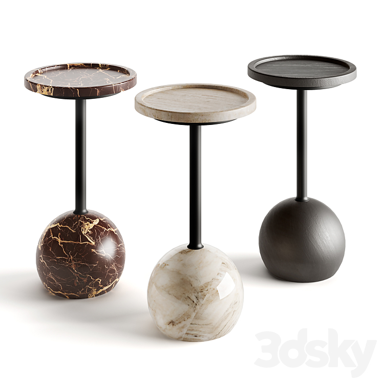 Four Hands Viola Accent Table 3DS Max Model - thumbnail 3