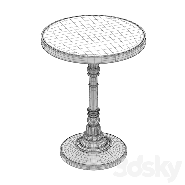 FRANCESCA SPOT TABLE 3DS Max Model - thumbnail 4