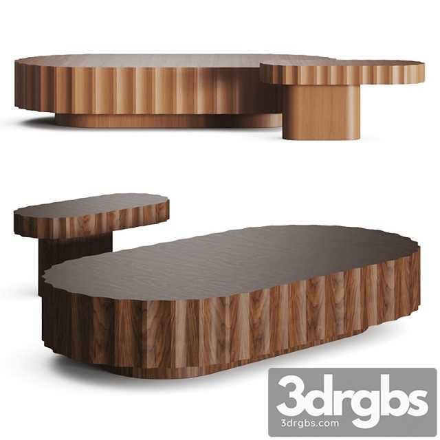 Francesco Balzano Blond Coffee Tables 3dsmax Download - thumbnail 1