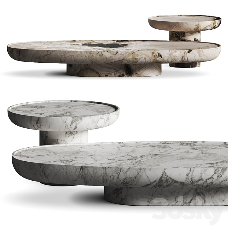 Francesco Balzano SIII2 Coffee Tables 3DS Max Model - thumbnail 1