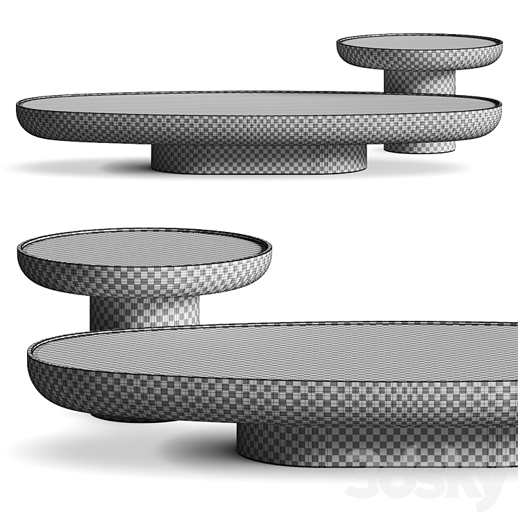 Francesco Balzano SIII2 Coffee Tables 3DS Max Model - thumbnail 2