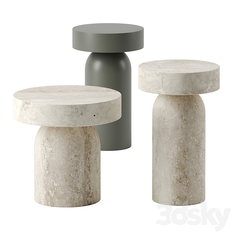 FRANCIS side tables by Lema 3DS Max Model - thumbnail 1