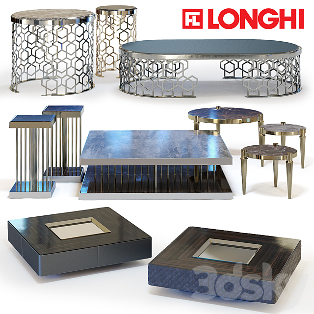 FRATELLI LONGHI Coffee Tables Set 02 3DSMax File - thumbnail 1