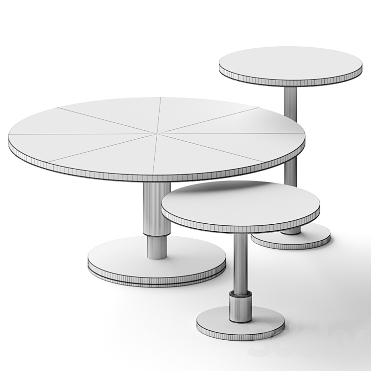 Frato Cadiz Coffee Tables 3DS Max Model - thumbnail 2