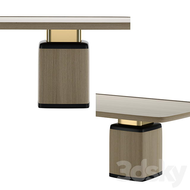 FRATO NAGANO Dining Table 3DS Max Model - thumbnail 2