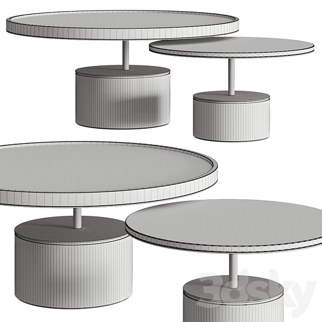 Frato Paros Coffee Tables 3DS Max Model - thumbnail 2